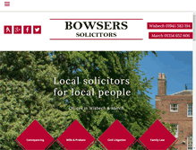 Tablet Screenshot of bowsers.co.uk